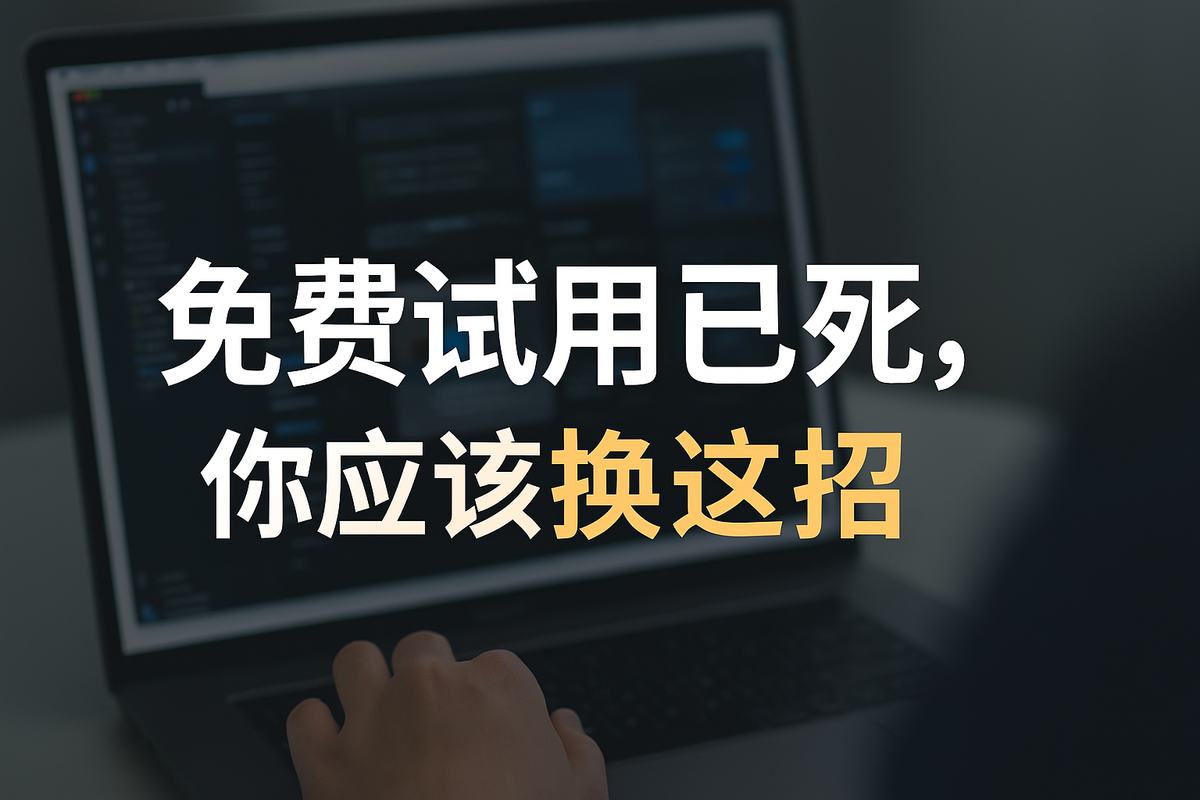 免费试用已死,你应该换这招