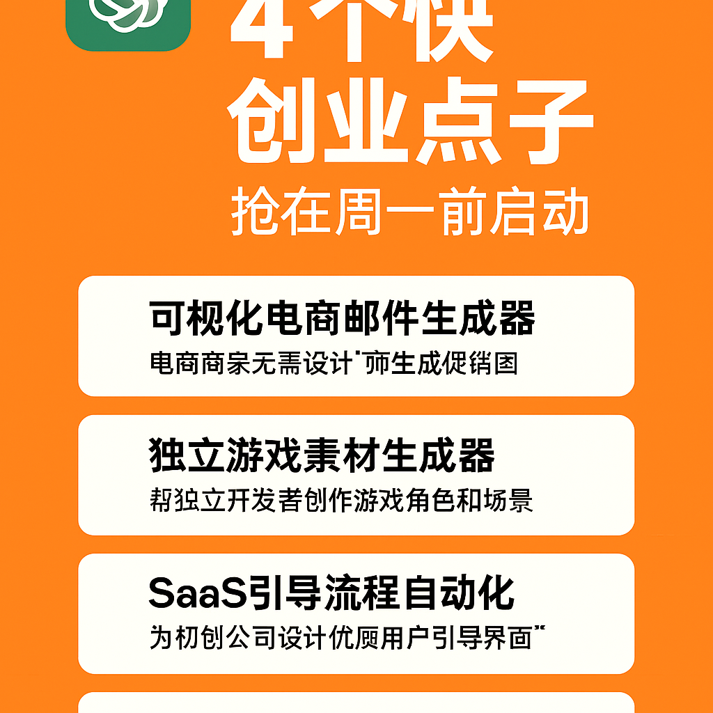 就是这周末:你能用ChatGPT API 做的 4 件赚钱事